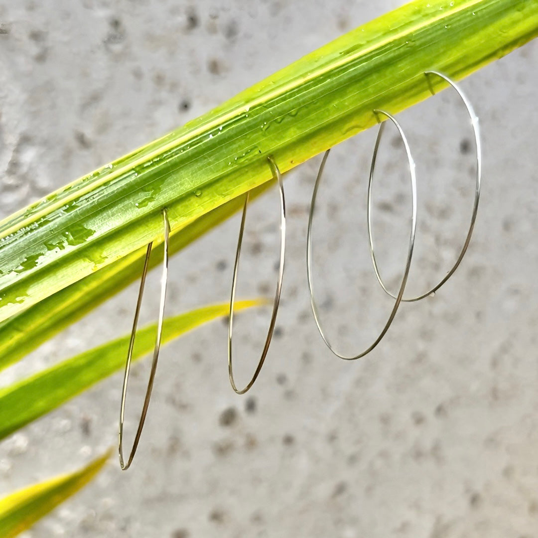 Classic Hoops                                14k Gold Filled & Sterling Silver