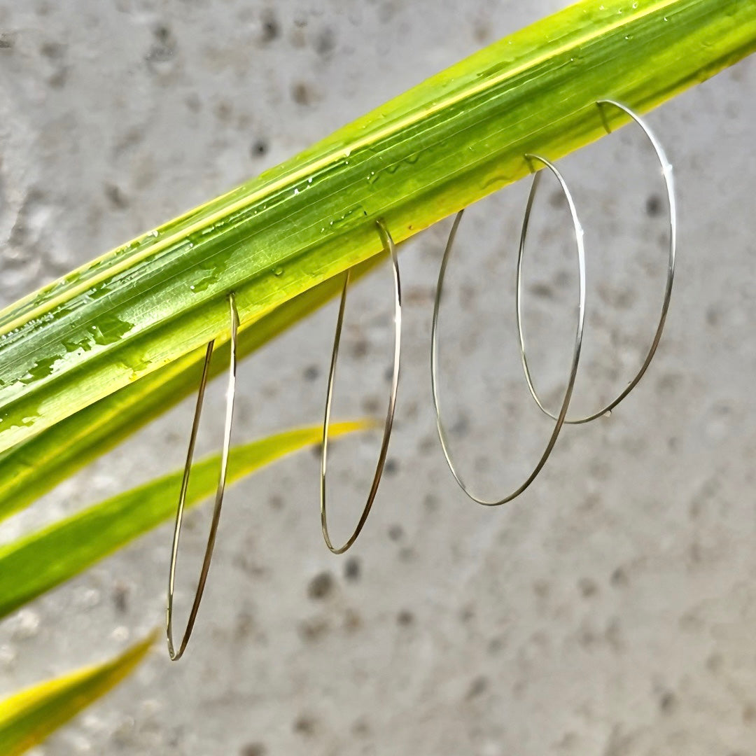 Classic Hoops                                14k Gold Filled & Sterling Silver