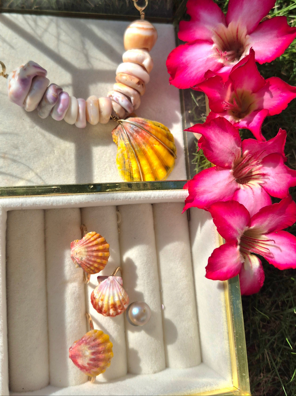Sunrise Puka Shell Necklace