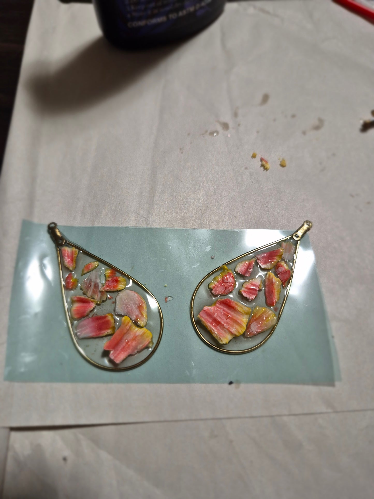 2.5" Earrings Sunrise Shell Shards | 14k Gold Filled