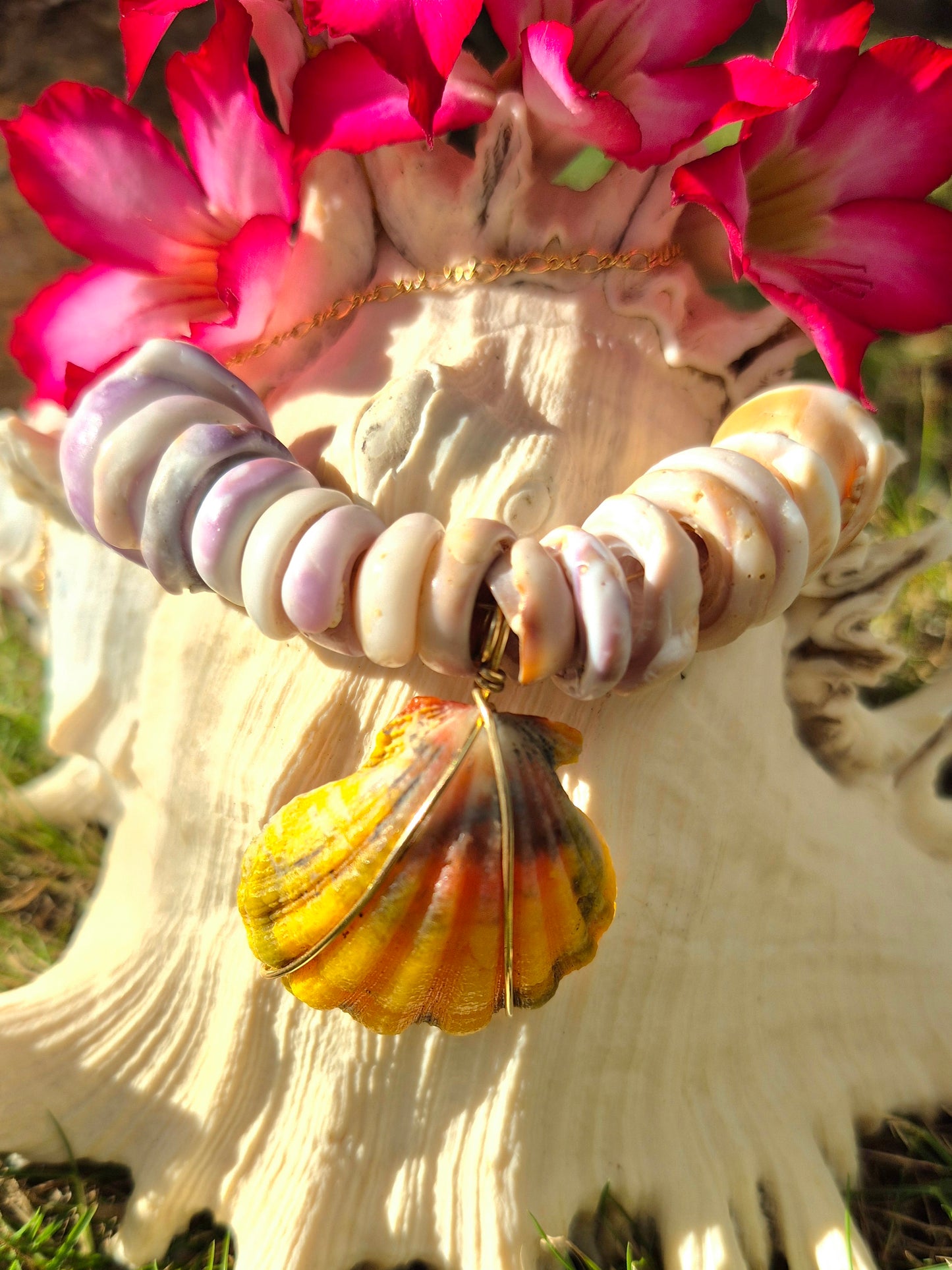 Sunrise Puka Shell Necklace